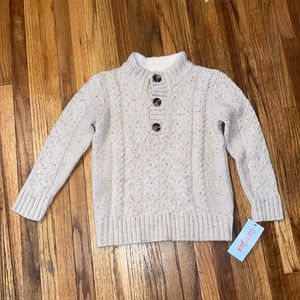 Cat and jack toddler boys sweater, size 5t.